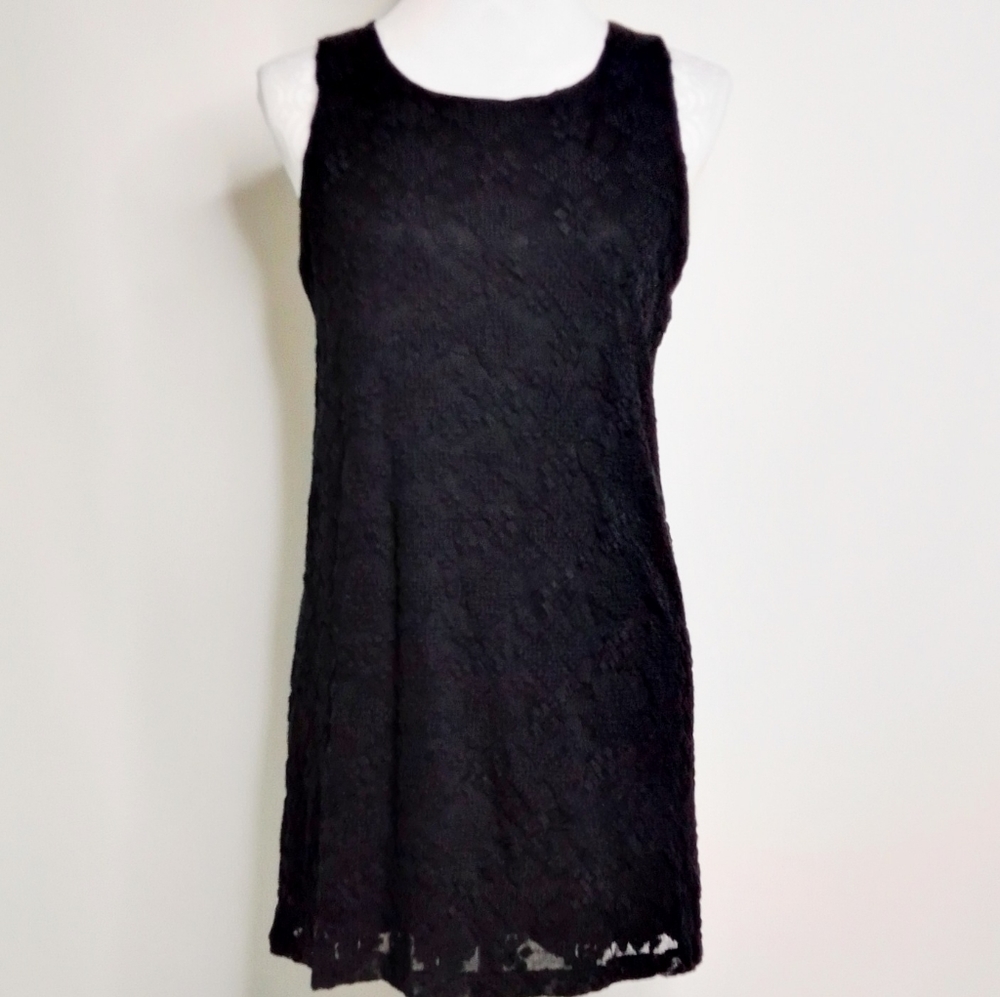 The Impeccable Pig Black Casual Tank Mini Dress